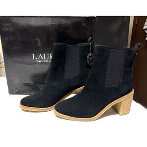 Lauren Ralph Lauren Marianna Leather Suede WP Women’s Boots Size 10B New In Box